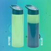 Picture of SMASH COLOUR CHANGE SIPPER 700ML GREEN